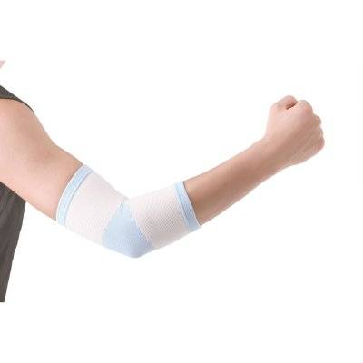 Бандаж для ліктьового суглоба еластичний з силіконовою вставкою Wellcare