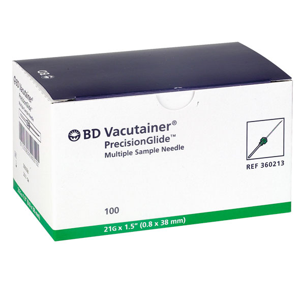 Голка BD PrecisionGlide, 21Gх1.5"  0.8ммх38мм, 100 шт