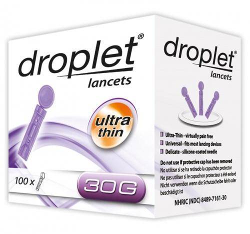 Ланцети Droplet 30G, 100 шт.