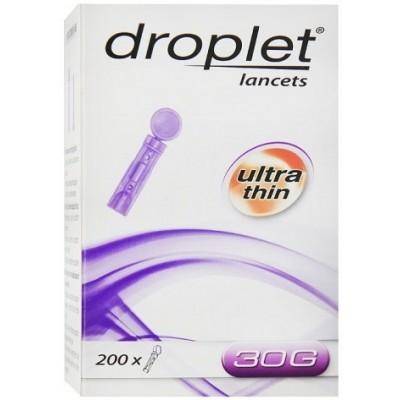 Ланцети Droplet 30G, 200 шт.
